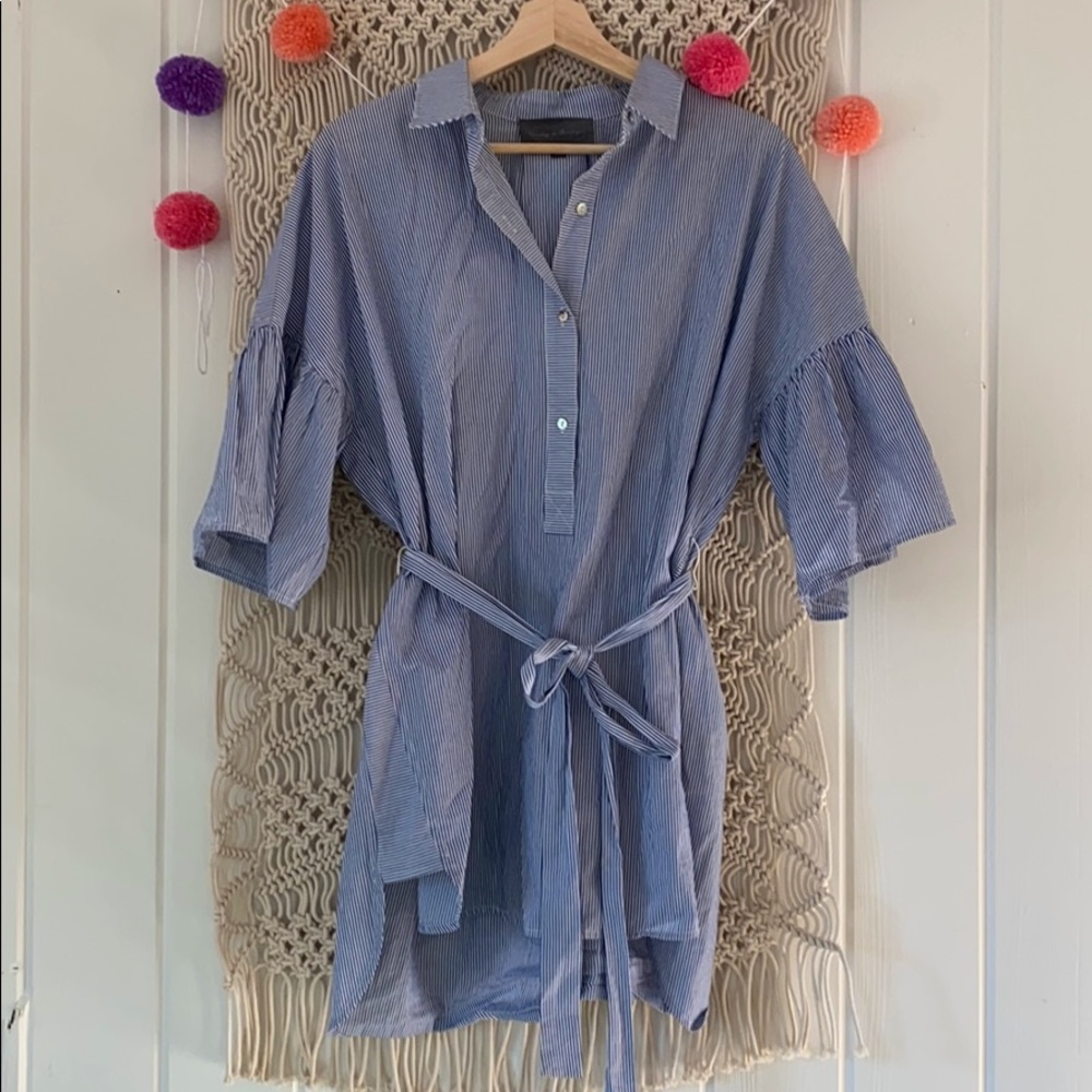 Anthropologie Sunday in Brooklyn tie waist tunic